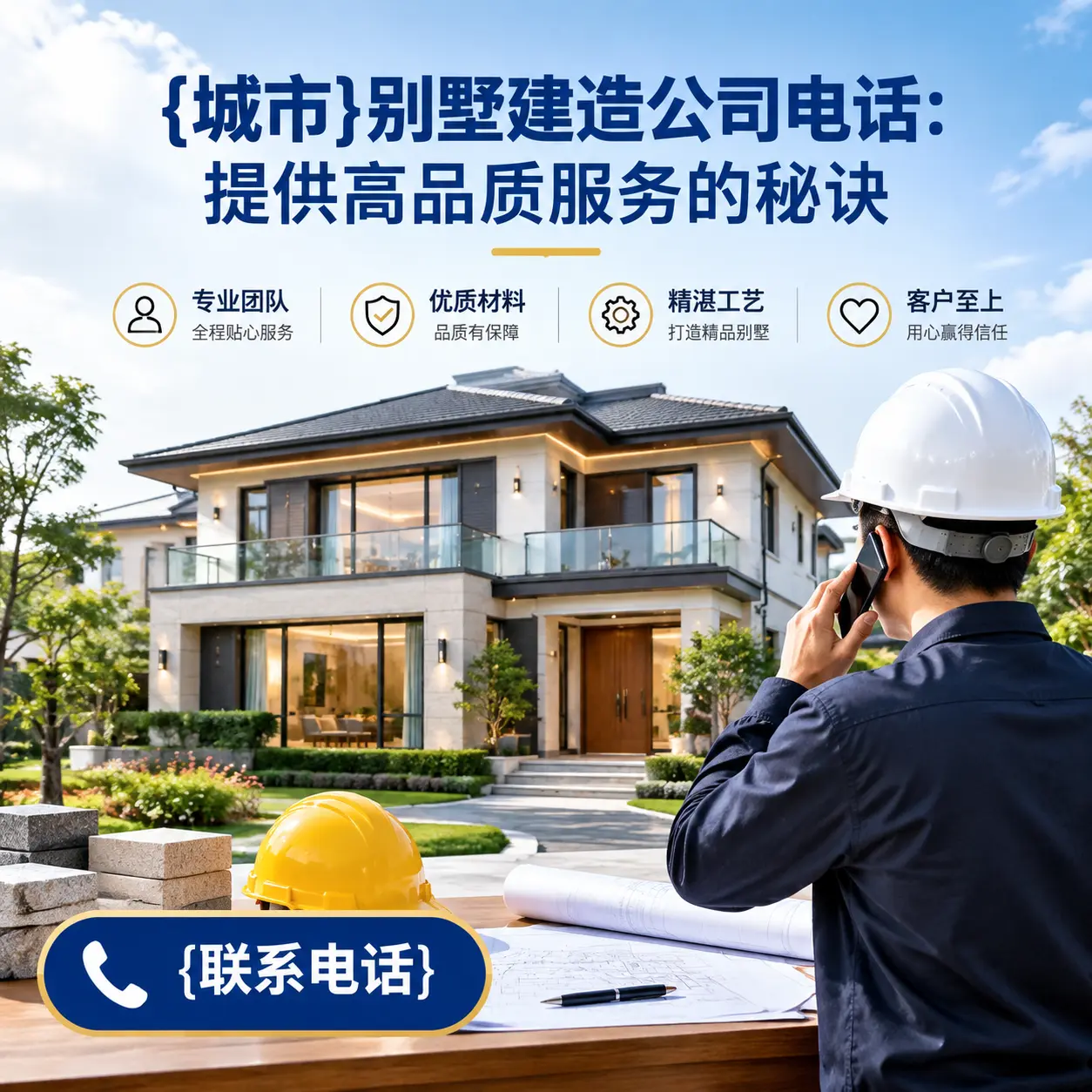 都匀别墅建造公司电话:提供高品质服务的秘诀