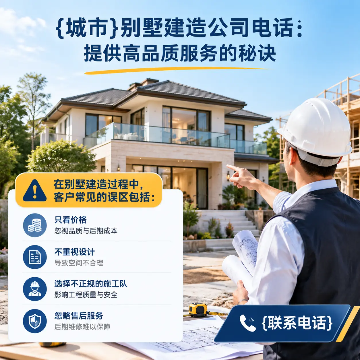 都匀别墅建造公司电话:提供高品质服务的秘诀