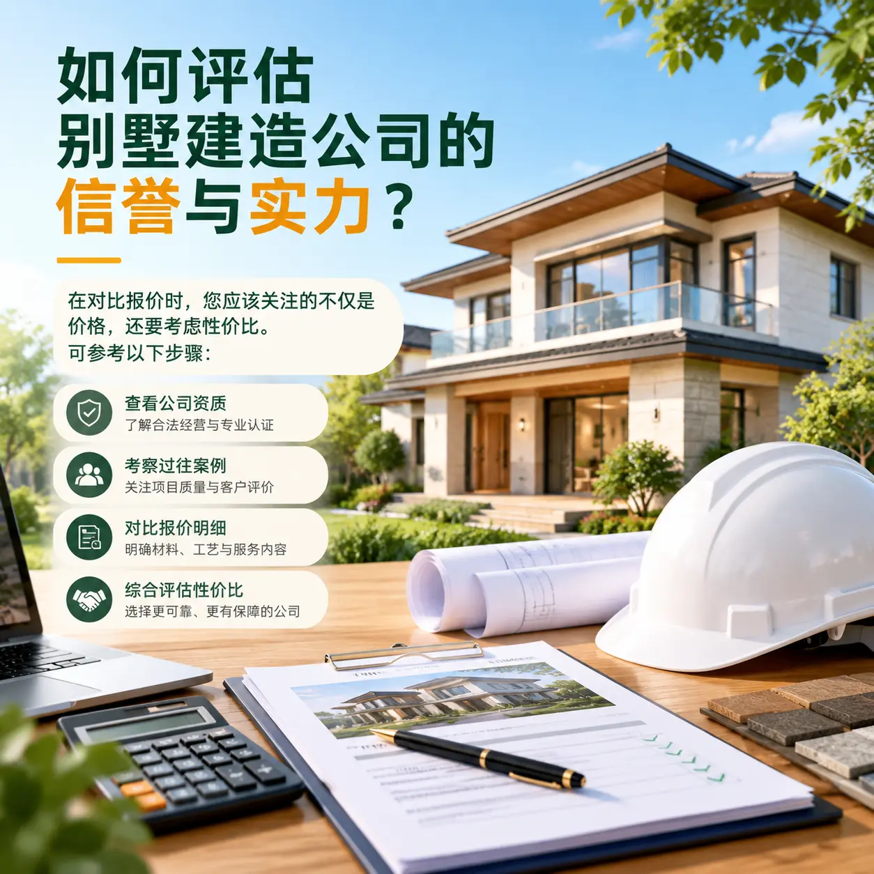 如何评估 都匀 别墅建造公司的信誉与实力？