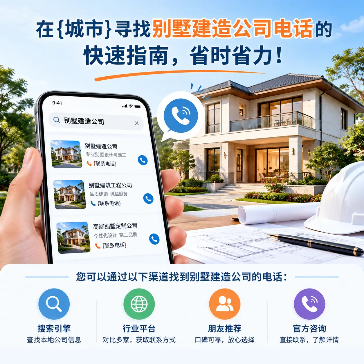 在都匀寻找别墅建造公司电话的快速指南，省时省力！