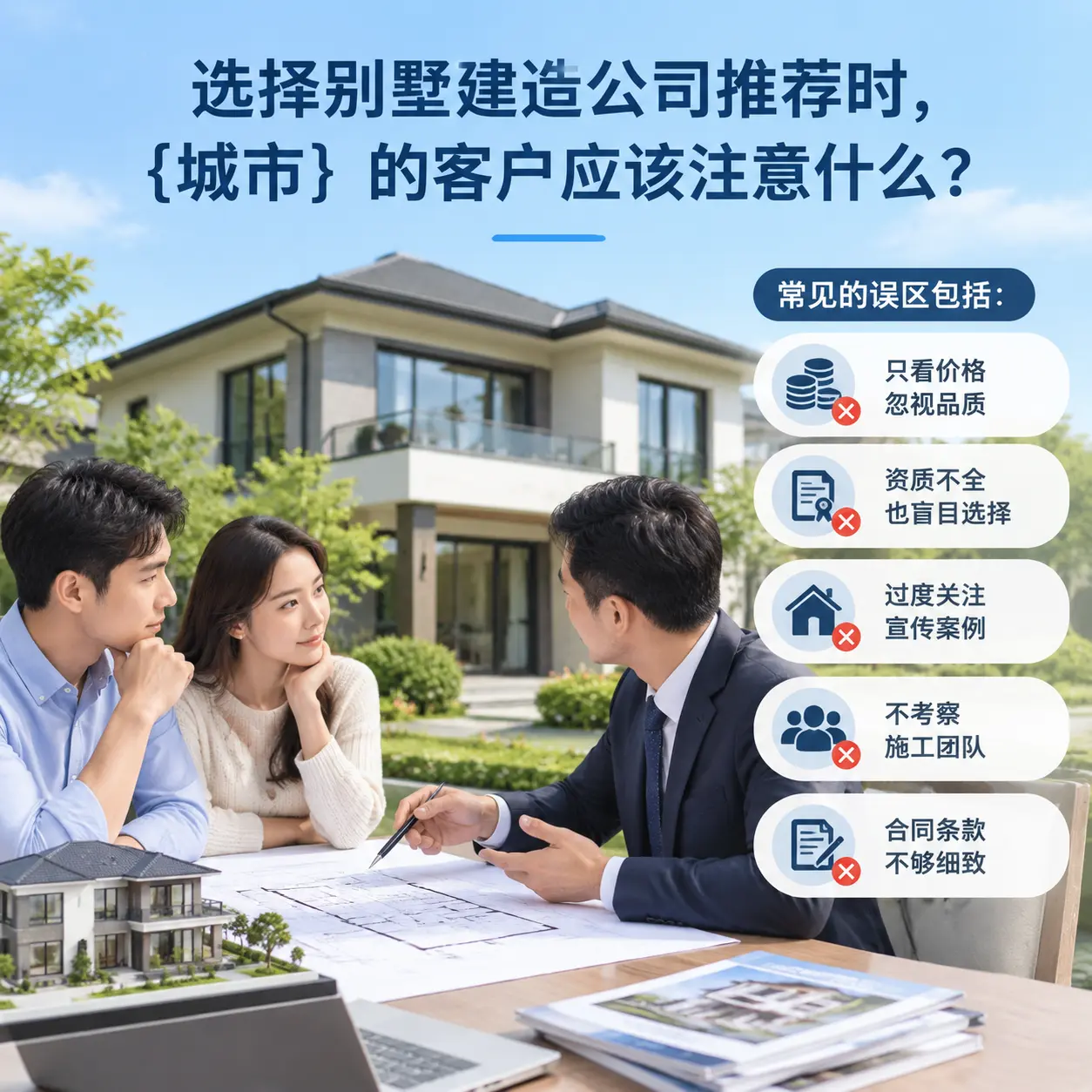 选择别墅建造公司推荐时,都匀 的客户应该注意什么?