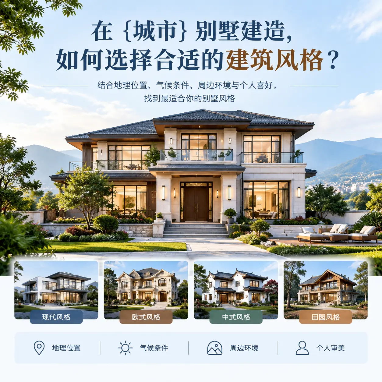 在 都匀 别墅建造,如何选择合适的建筑风格?